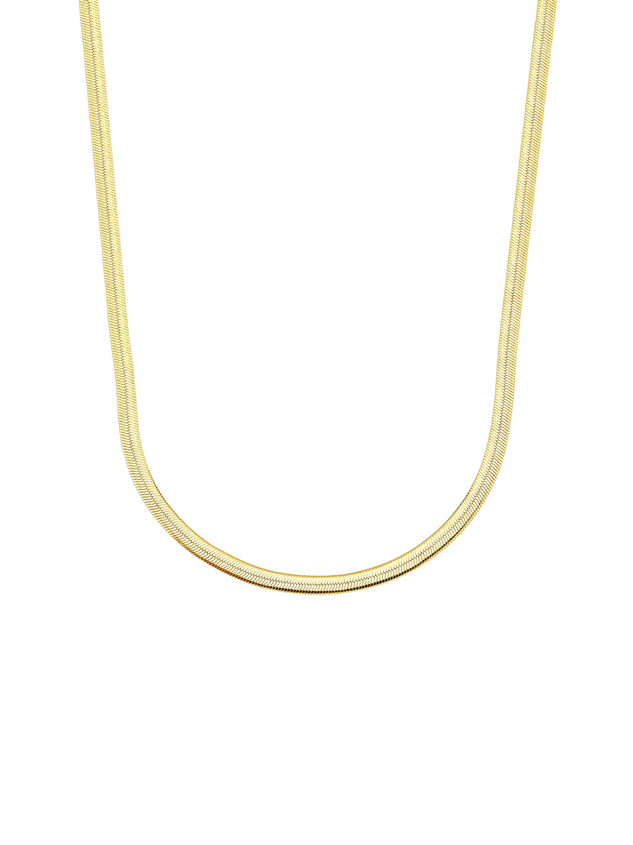 Colar Choker Fita Laminada banhado a ouro 18k - Imagem 4