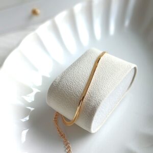 Pulseira Fita Laminada | Banhada a Ouro 18K