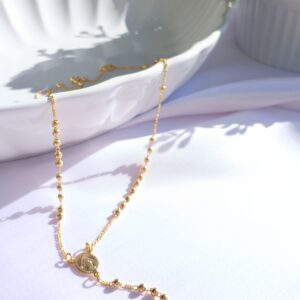 Colar Terço Nossa Sra das Graças | Banhado a Ouro 18k