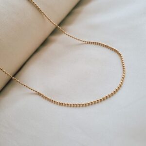 Colar Bolinha banhado a ouro 18k