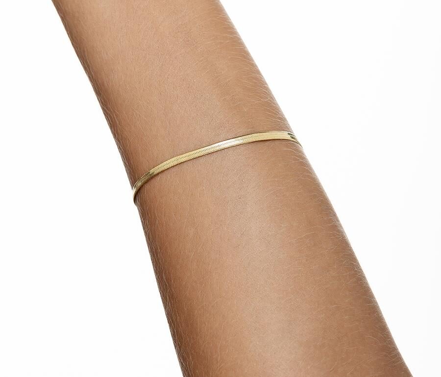 Pulseira Fita Laminada | Banhada a Ouro 18K