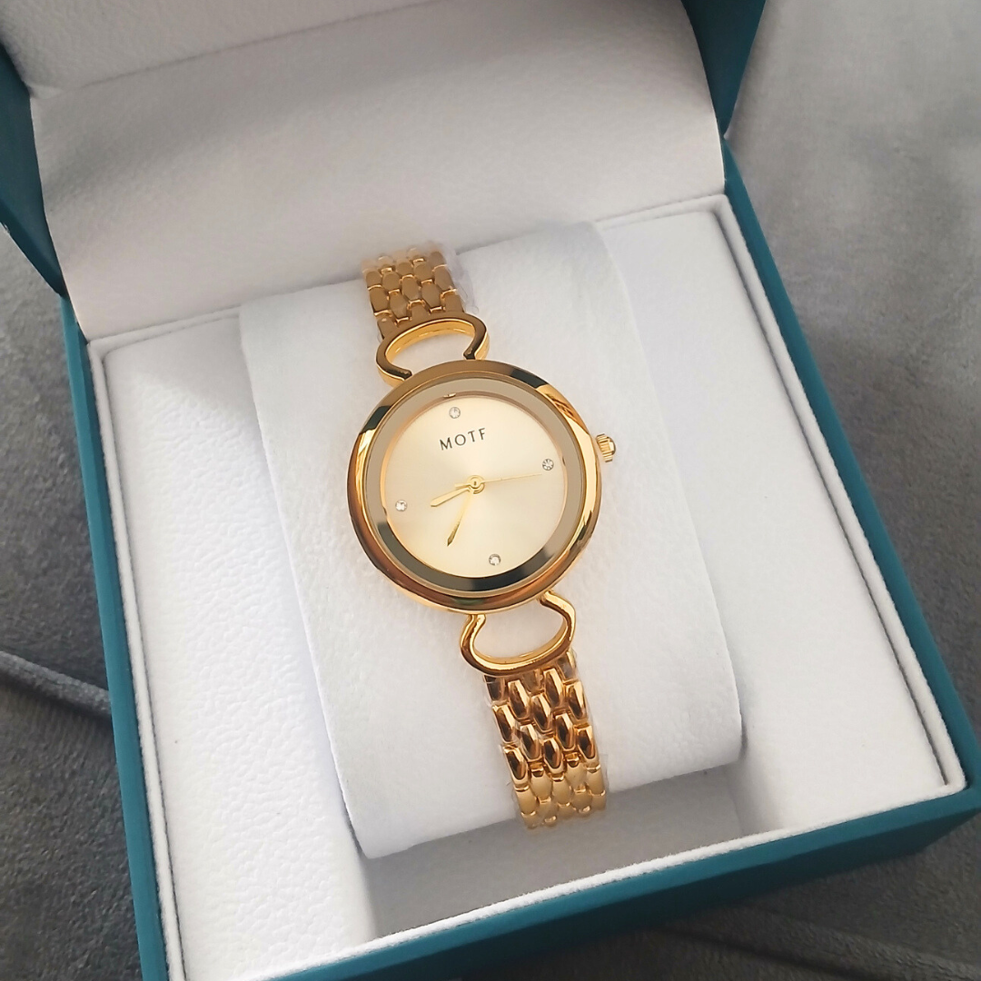 Relógio Feminino Aço Inox Dourado - Imagem 3