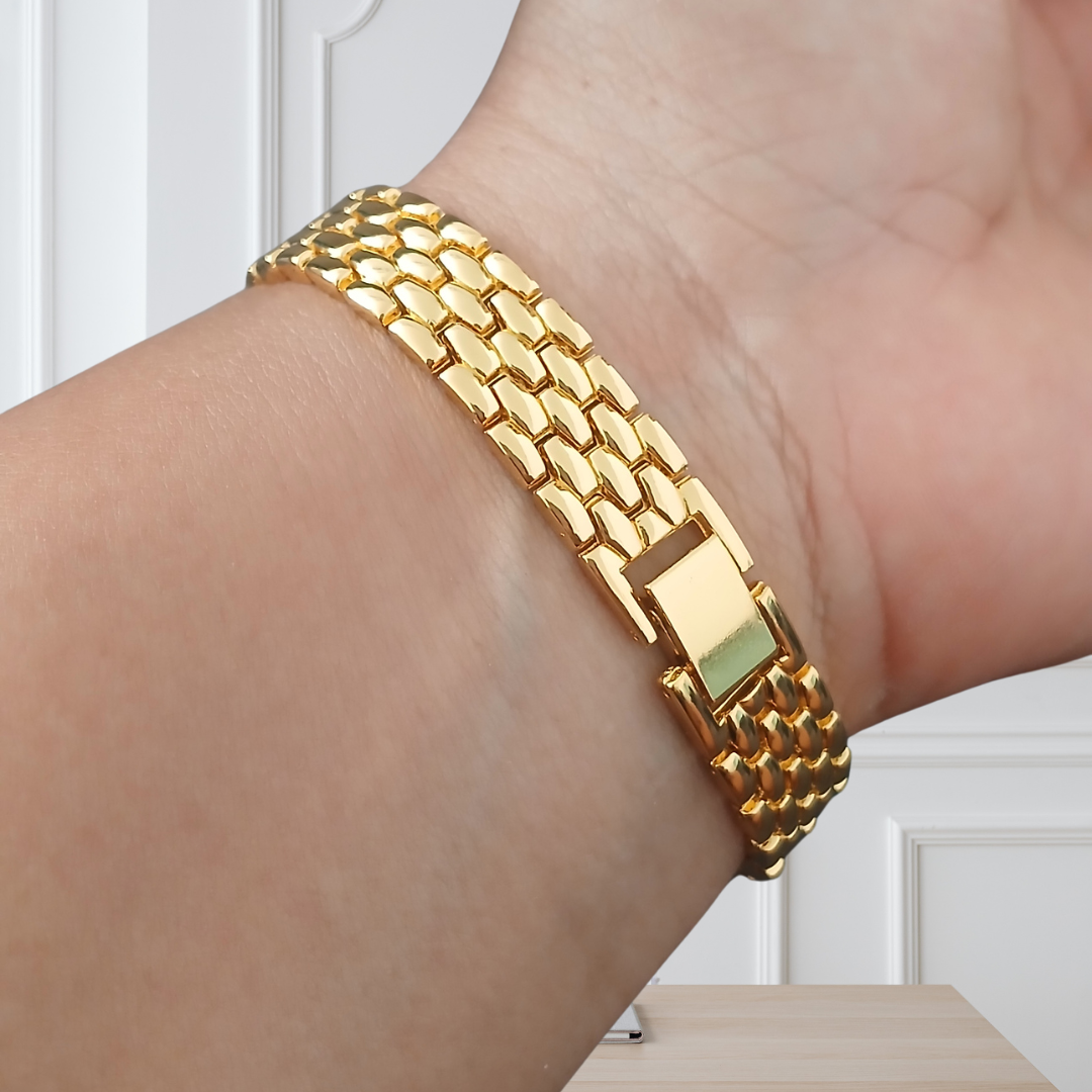 Relógio Feminino Aço Inox Dourado - Imagem 2